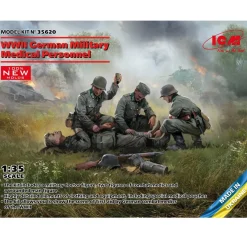 Figurines militaires : personnel médical allemand WWII - ICM