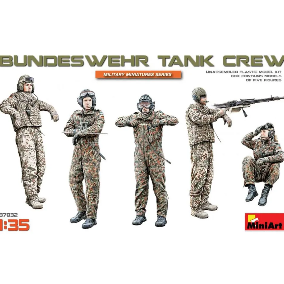 Figurines militaires : Équipage de tank Bundeswehr - Mini Art