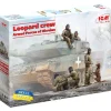 Figurines militaires : équipage Leopard 2 force armée ukrainienne - ICM