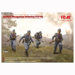 Figurines militaires Infanterie Austro-Hongroise 1ère guerre mondiale et 4 figurines - ICM