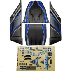 FTX Dr8 Body+Decalques(Bleu) - FTX