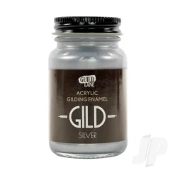 GILD Peinture acrylique émail à dorer argent (pot de 60ml) - Guild Materials