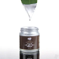GILD Peinture acrylique émail à dorer argent (pot de 60ml) - Guild Materials