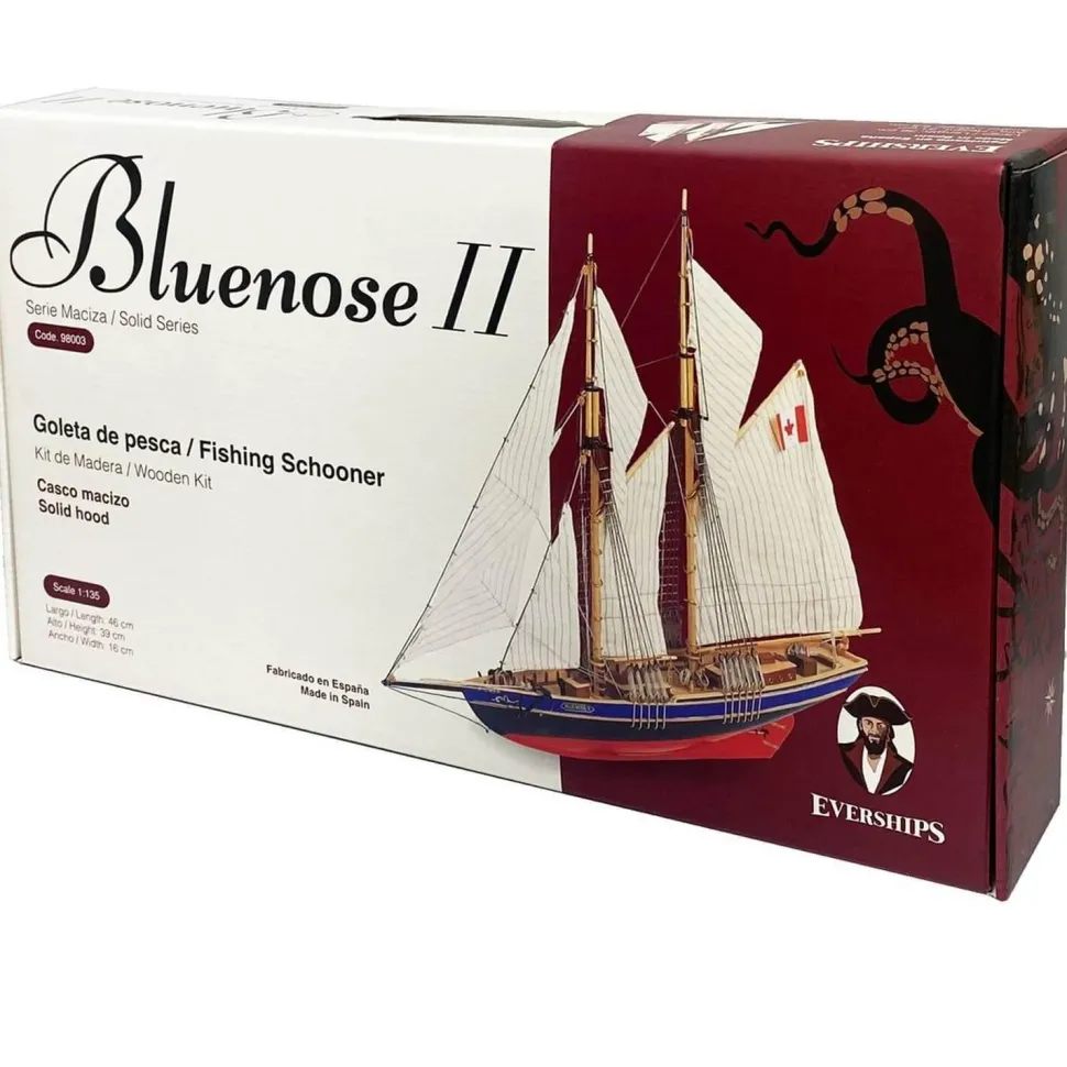 Goélette 'Bluenose II' en bois - Domenech cuit