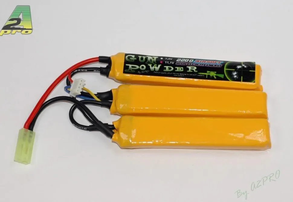 Gun Powder 2200 11,1V - 3 sticks Accu Airsoft Lipo A2PRO - A2Pro