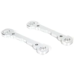 Hinge Pin Braces, Front, Alum, Silver, MTXL (2) - Losi - TLR