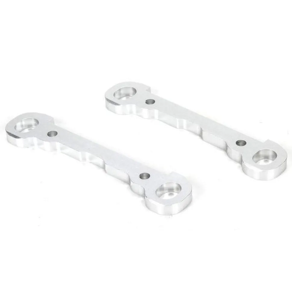 Hinge Pin Braces, Front, Alum, Silver, MTXL (2) - Losi - TLR