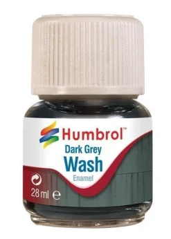 Humbrol Enamel Wash Dark Grey 28 ml - Humbrol - Humbrol