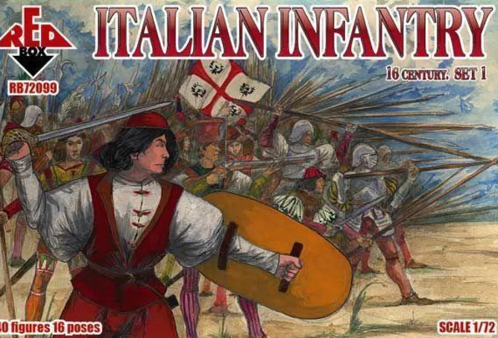 Italian infantry, 16th century, set 1 - 1:72e - Red Box - Red Box