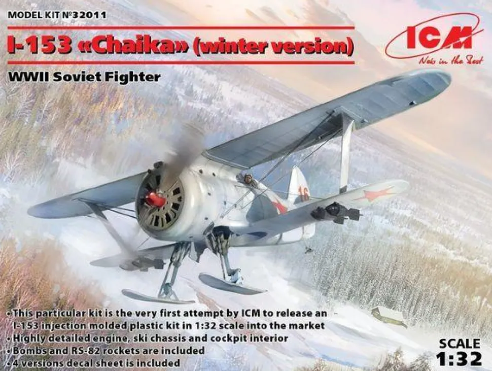 I-153(winter version),WWII Soviet Fighte - 1:32e - ICM - ICM