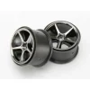 Jantes Gemini Chromees Noir (2) - Traxxas