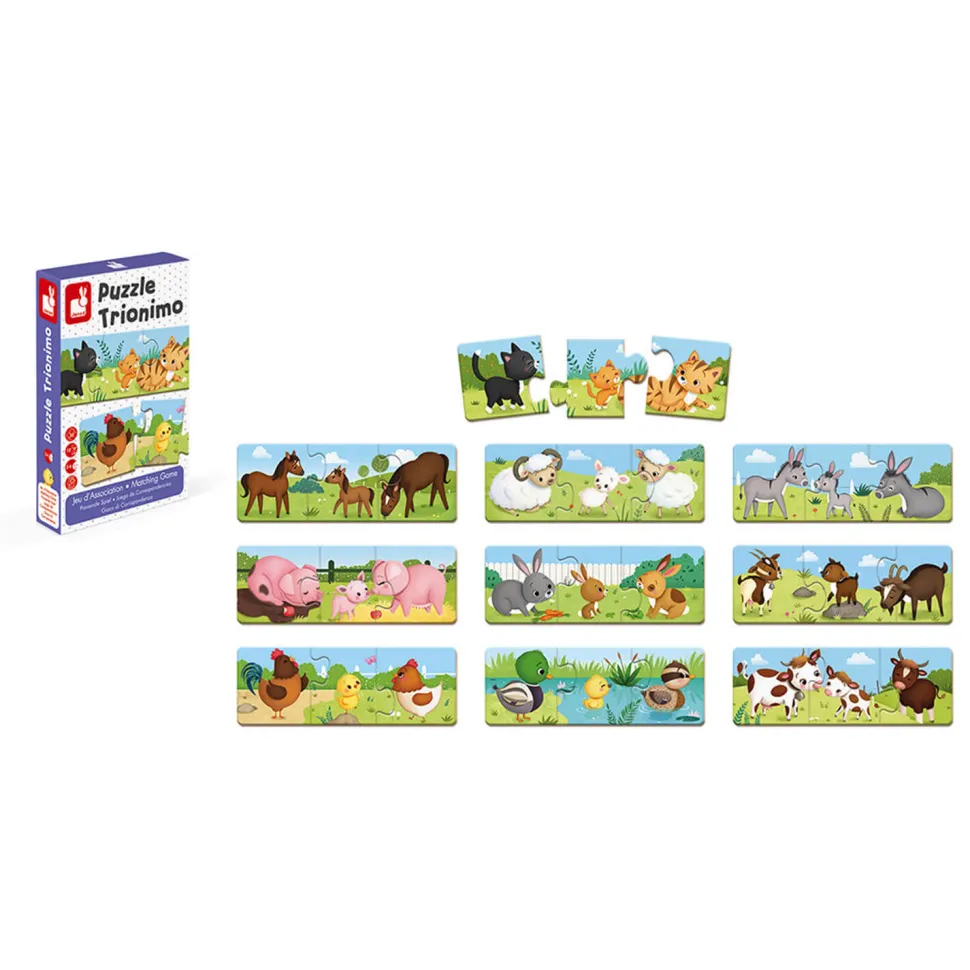 Jeu d'association : Puzzle trionimo - Janod
