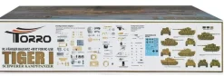 Kit Char 1/16 à monter Tiger Early Production TAIGEN - Torro