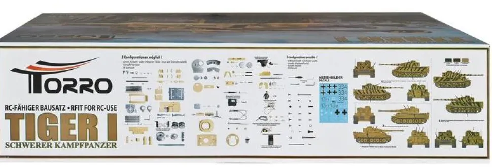 Kit Char 1/16 à monter Tiger Early Production TAIGEN - Torro