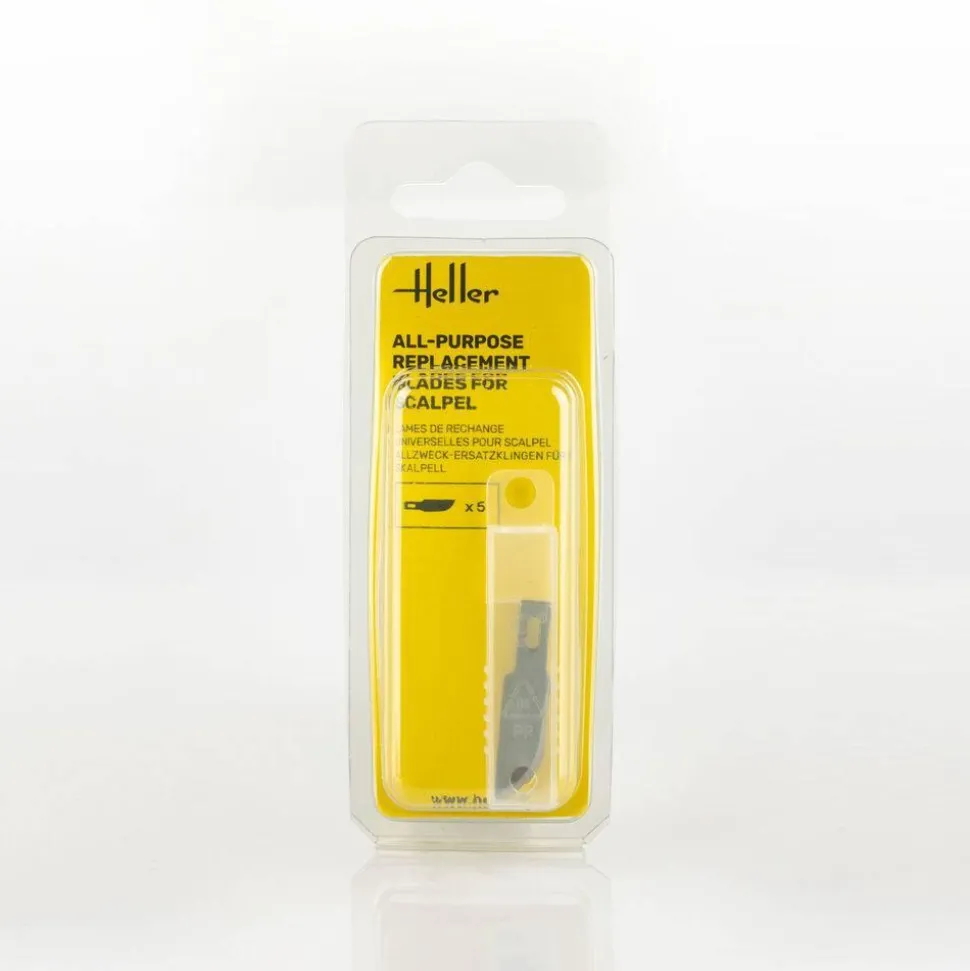 Lames de rechange universelles pour scalpel (5 pièces) - Heller