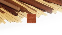 Liston 1m Sapelli rouge acajou 2 x 7mm - x3 pieces - OCCRE - OCCRE