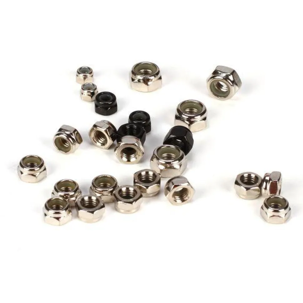 Lock Nut Asst. 3,4,5,6MM (24): 5TT - Losi - TLR