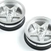 Losi Front Wheel, Satin Chrome (2) : 22S Drag - Losi - TLR