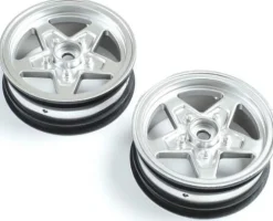 Losi Front Wheel, Satin Chrome (2) : 22S Drag - Losi - TLR