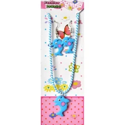 Lot de 1 Collier + 2 Boucles d'oreilles Dauphin - RueDeLaFete