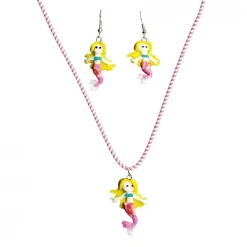 Lot de 1 Collier + 2 Boucles d'oreilles Sirène - RueDeLaFete
