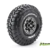 Louise RC - CR-GRIFFIN - Pneus 1-10e Crawler - Super Soft - Jantes 2.2" Chromées Noires - Hex 12mm - - Louise RC Tyres