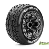 Louise RC - ST-ROCKET - Pneus 1-16e Truck - Soft - Jantes 2.2" Chromées Noires - REVO - SUMMIT - Sav - Louise RC Tyres