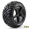 Louise RC - T-APOLLO - Pneus 1-8e Truggy - Soft - Jantes à batons Noirs - 0-Offset - Hex 17mm - 1 Pa - Louise RC Tyres