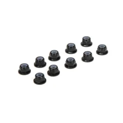 M3 Flanged Aluminum Lock Nuts, Black (10) - Losi - TLR