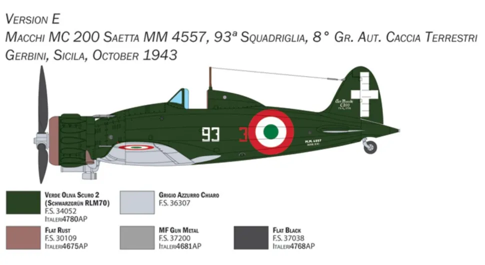 MACCHI M.C.200 XXI SERIE - Italeri