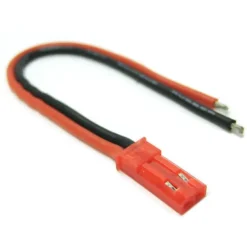 Male Jst Connector With 10cm 20AWG (0.81mm diam - 0.51mm2 sect) Fil Silicone - Etronix