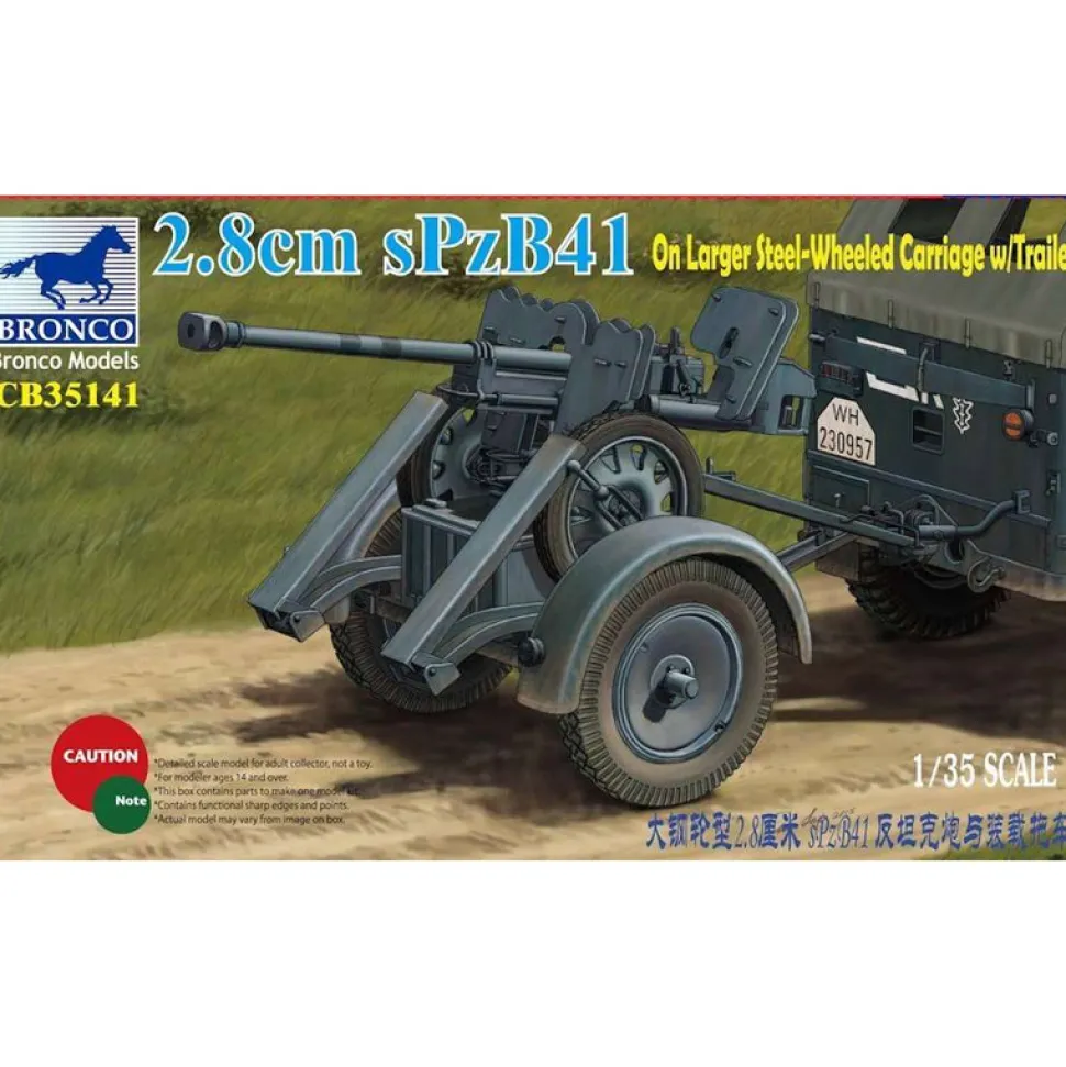 Maquette : Canon Anti-Char de 2.8cm sPzB41 - Bronco Models