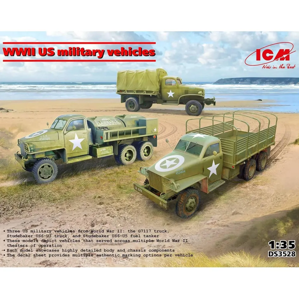 Maquette : Véhicules militaires US de la Seconde Guerre mondiale en 1:35 - ICM