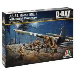 Maquette avion 1/72 : Planeur AS.51 Horsa + parachutistes - Italeri