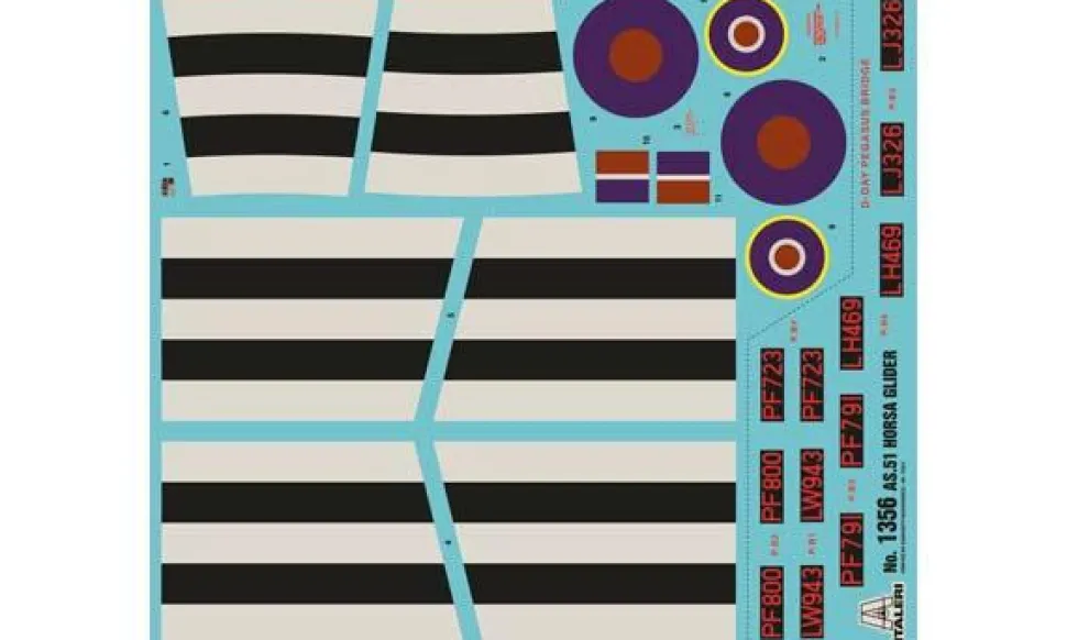 Maquette avion 1/72 : Planeur AS.51 Horsa + parachutistes - Italeri