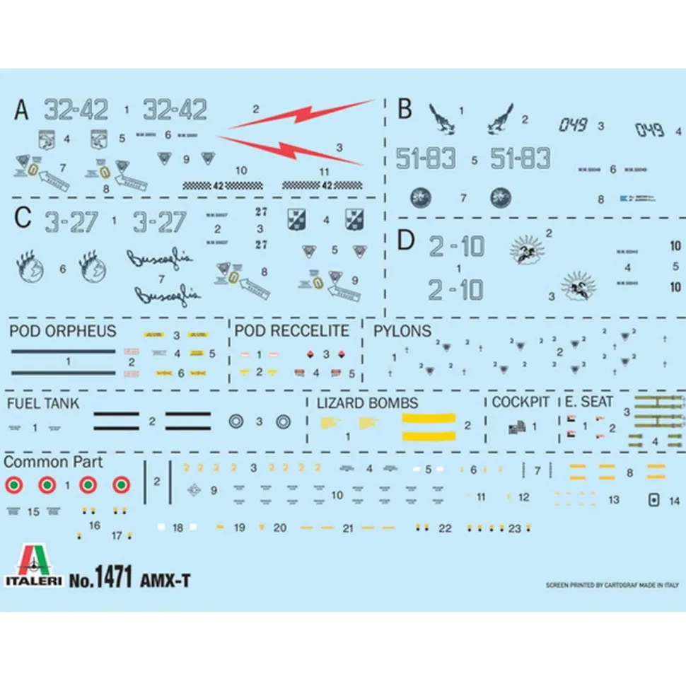 Maquette Avion : AMX-T - Italeri