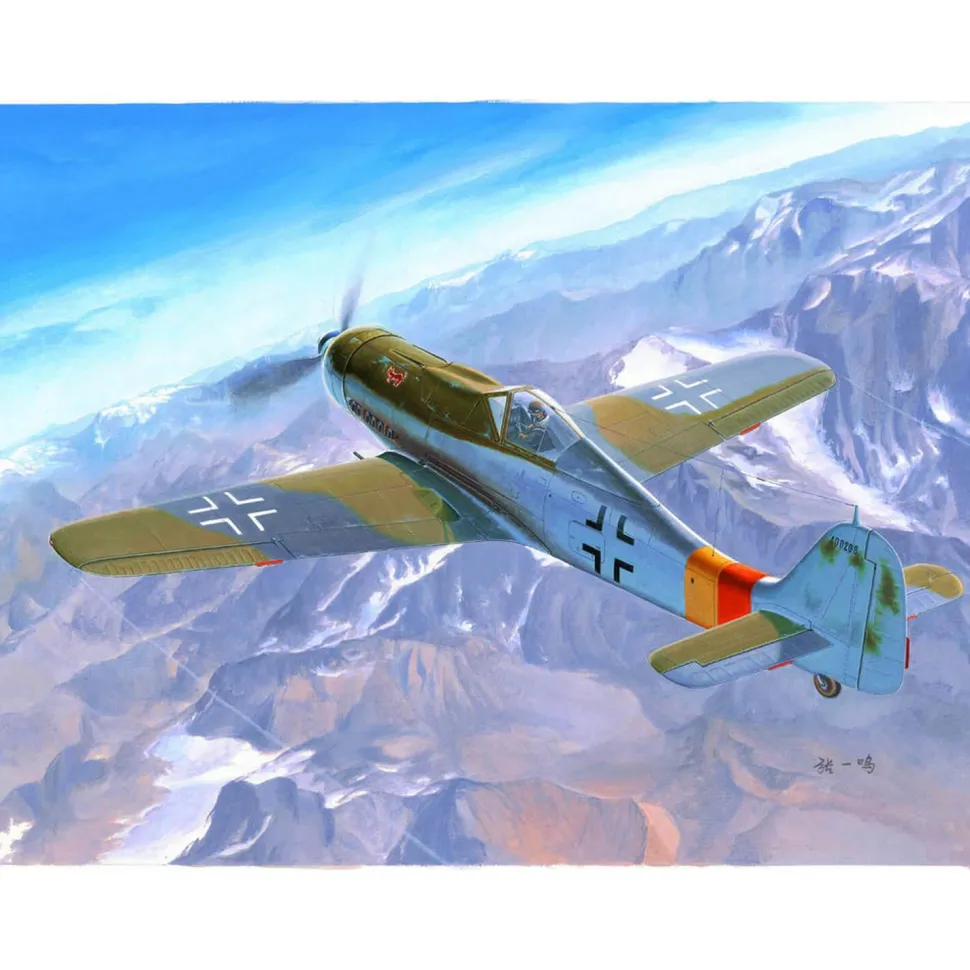 Maquette avion : avion de chasse bombardier allemand Focke-Wulf FW 190D-9 - Hobby Boss