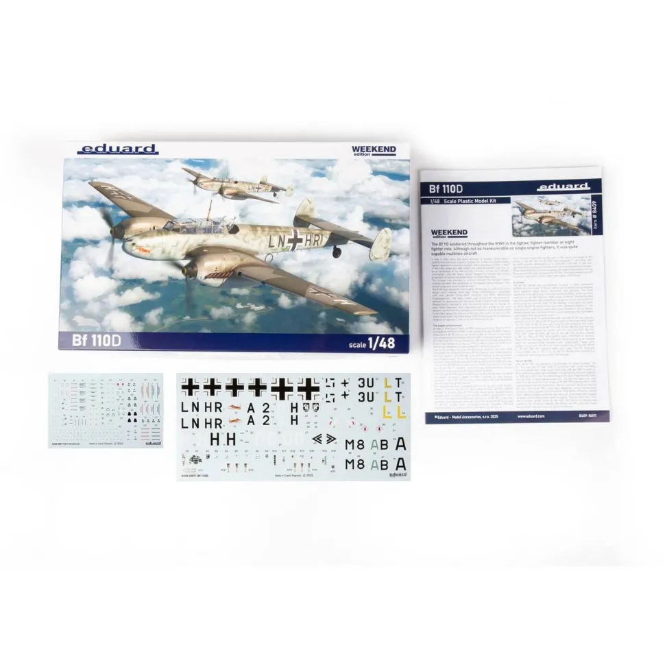 Maquette avion : Bf 110D en 1:48 - Eduard édition Weekend - Eduard