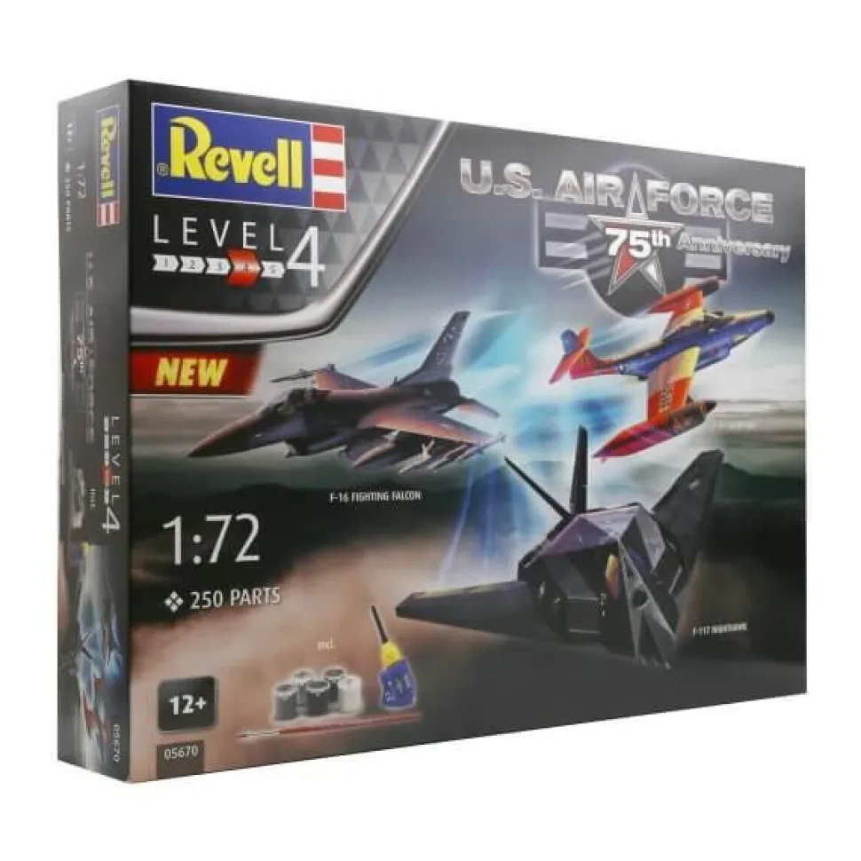 Maquette avion : Coffret cadeau 75ème anniversaire US Air Force - Revell