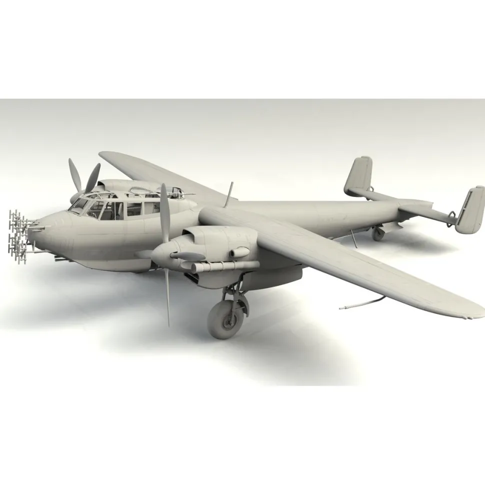 Maquette avion : DO 217N-1 chasseur de nuit allemand de la seconde guerre mondiale - ICM