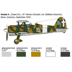 Maquette avion : FIAT CR.42 Falco Assault/Night Fighter en 1:48 - Italeri