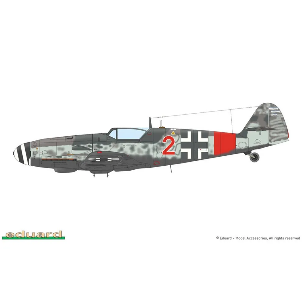 Maquette avion : Gustav Pt. 3 Dual com - Eduard