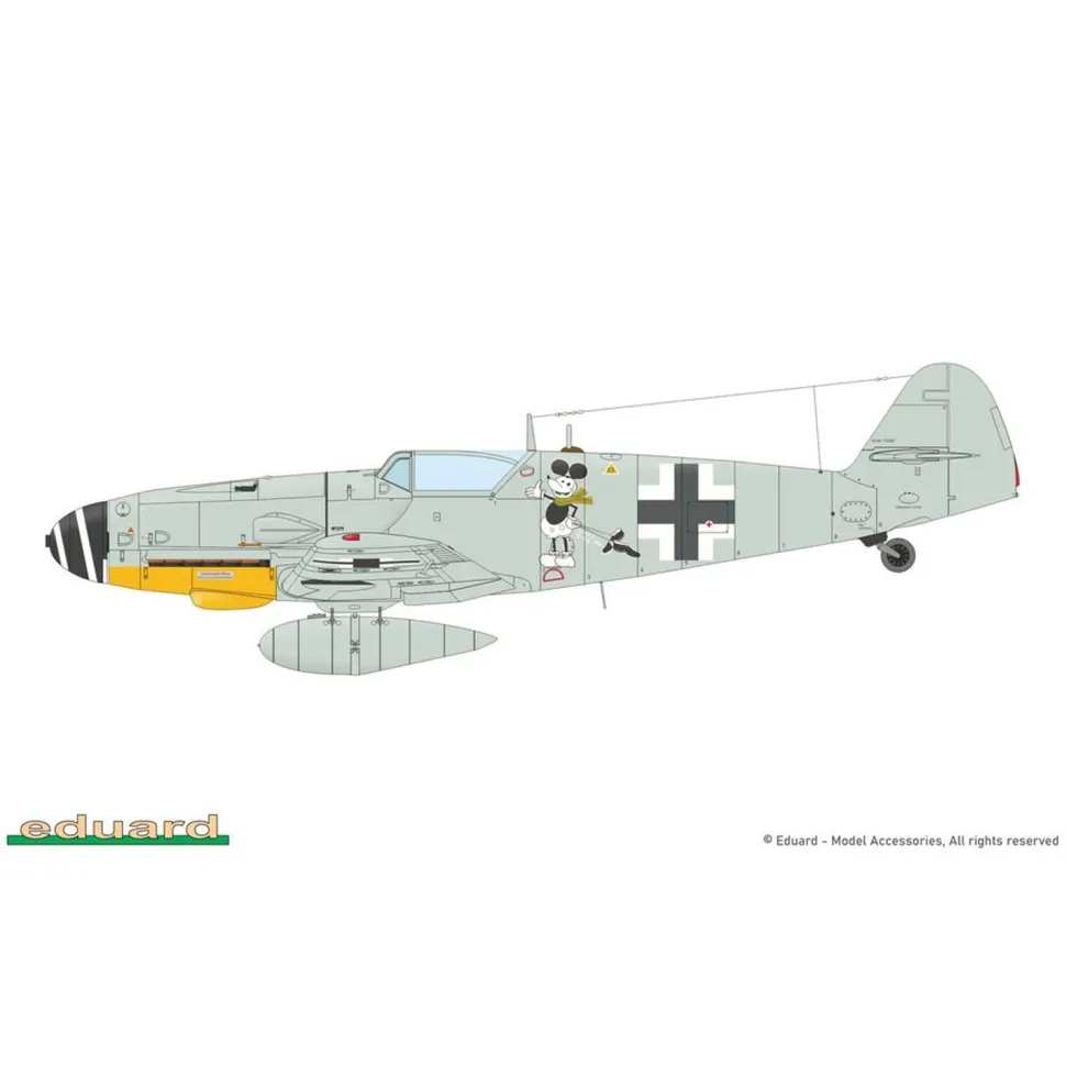 Maquette avion : Gustav Pt. 3 Dual com - Eduard