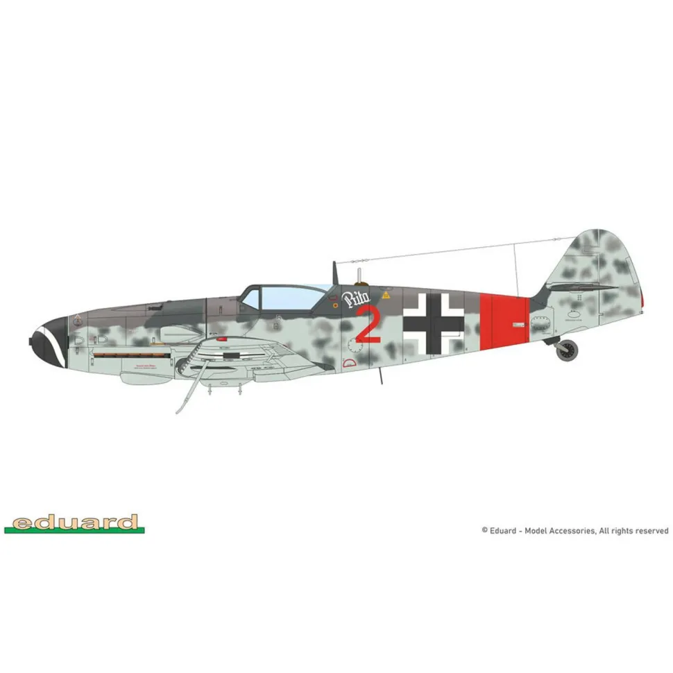 Maquette avion : Gustav Pt. 3 Dual com - Eduard