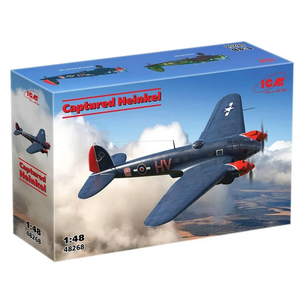 Maquette avion : Heinkel Capturé RAF en 1:48 - ICM