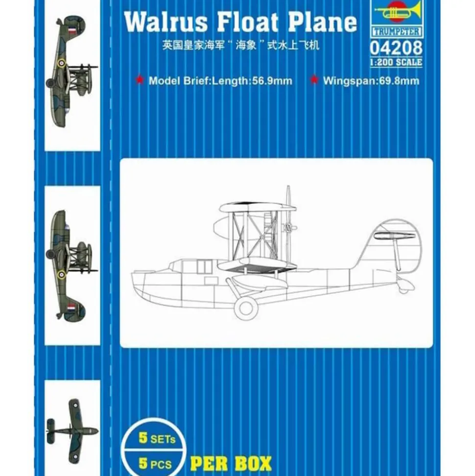 Maquette avion : Hydravion HMS Walrus - Trumpeter