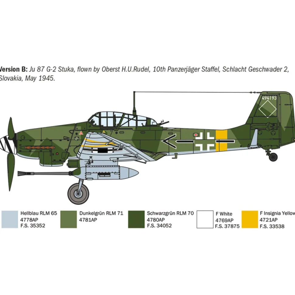 Maquette avion : Junkers Ju87G-2 - Italeri