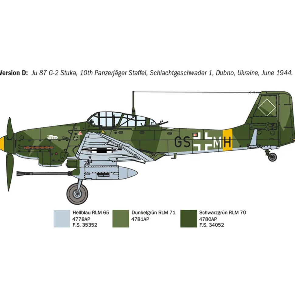 Maquette avion : Junkers Ju87G-2 - Italeri