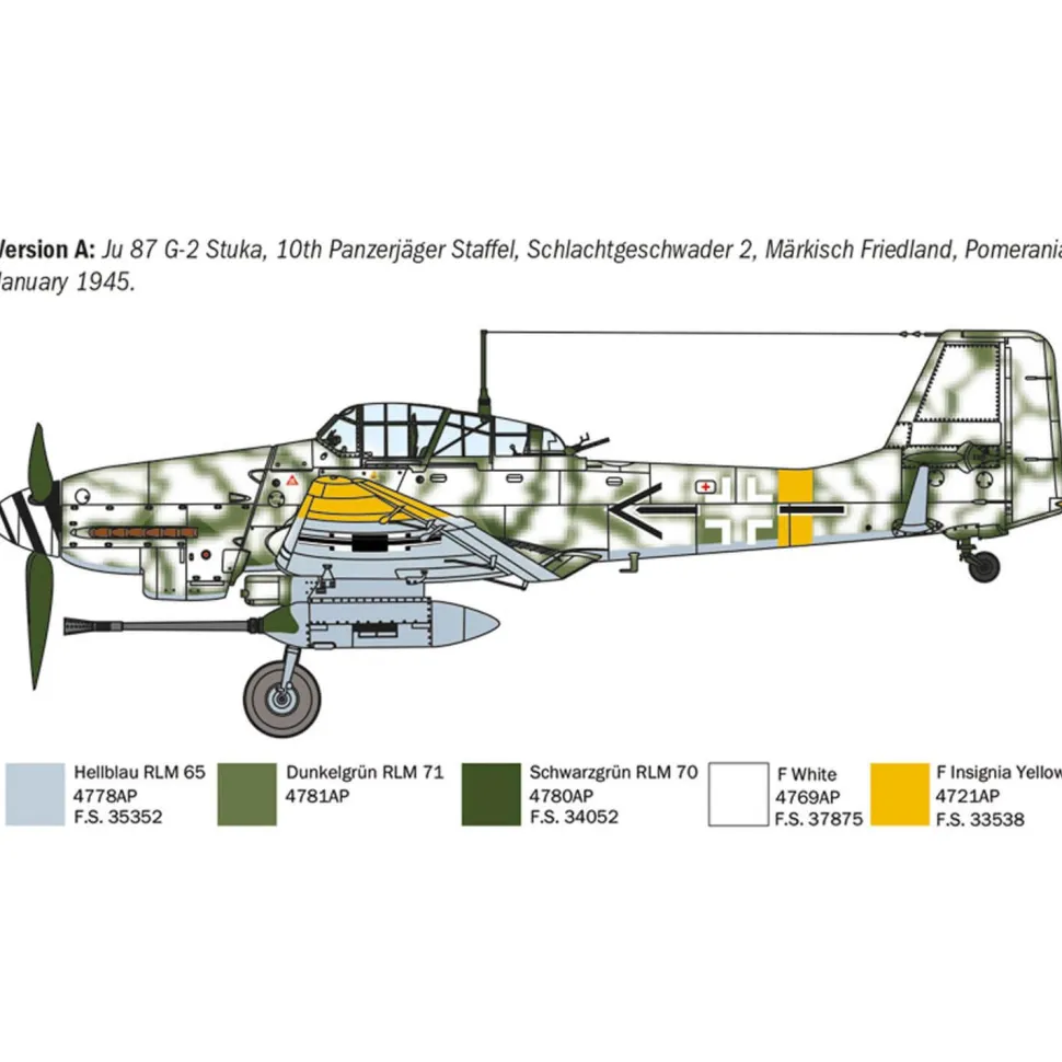 Maquette avion : Junkers Ju87G-2 - Italeri
