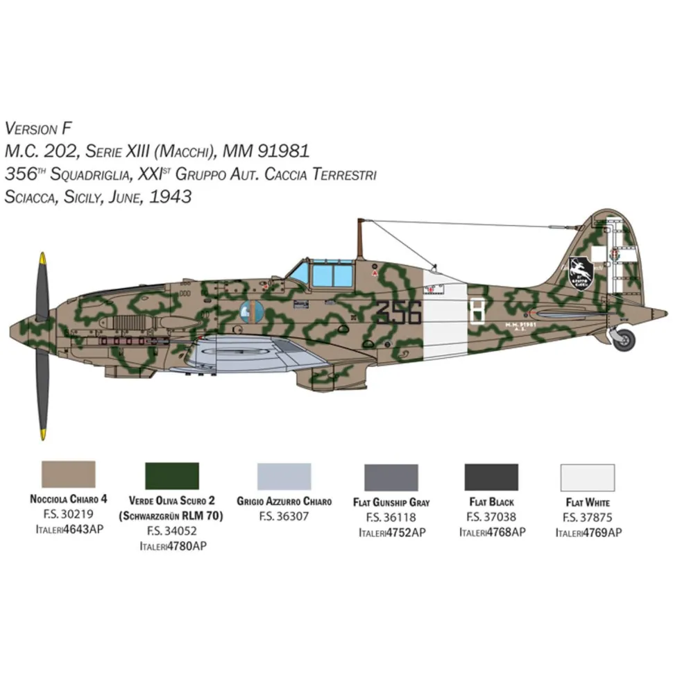 Maquette avion : Macchi MC.202 Folgore - Italeri